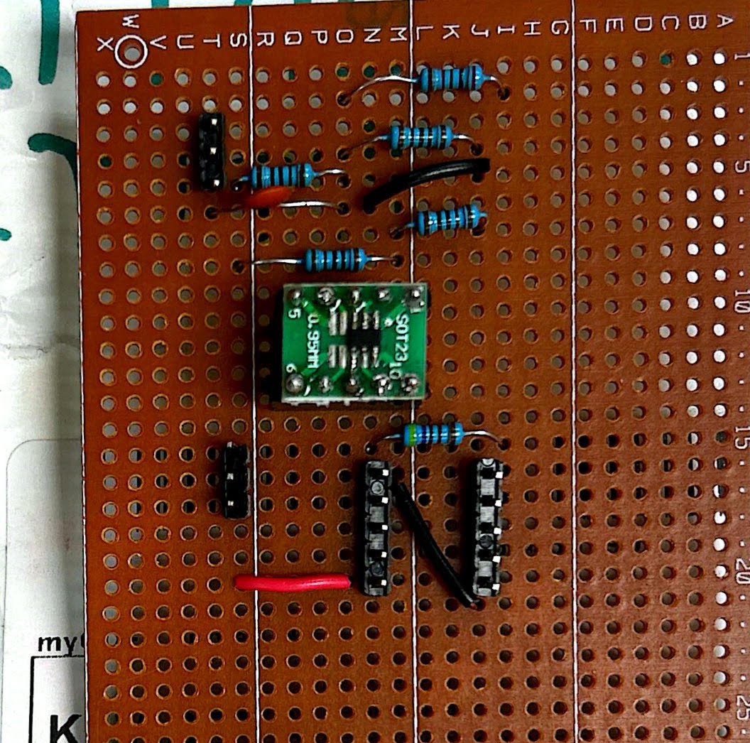 VLC AFE Breadboard Circuit