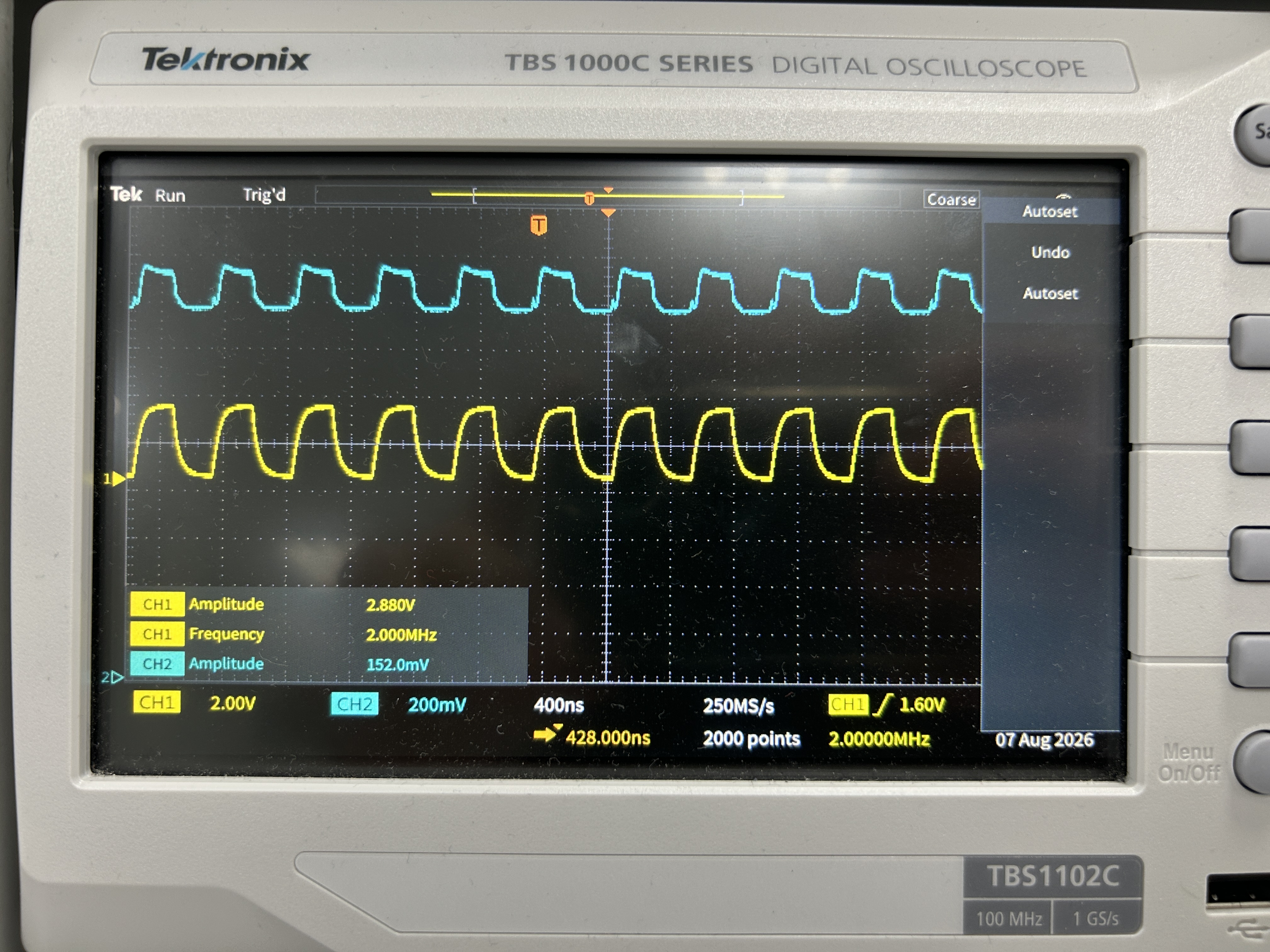 Oscilloscope Signal Conditioning Waveform